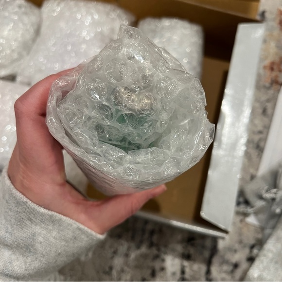 Mercury Glass Ornaments, set of 6 by Plow & Hearth with silvery ribbon - Picture 3 of 11